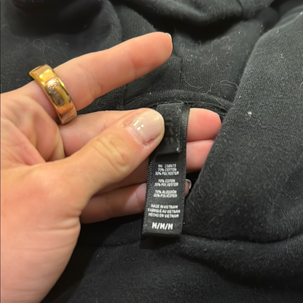 SET of Skims Cotton Fleece Classic Hoodie and Sweats Onyx - Picture 8 of 13